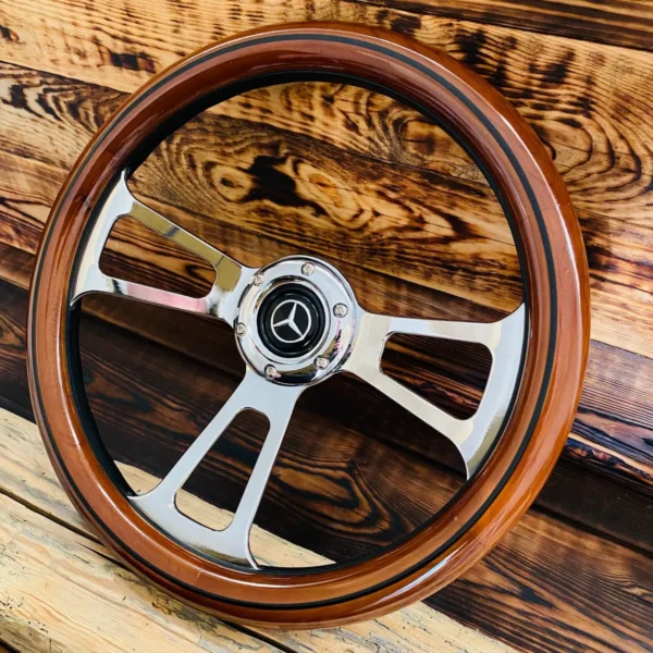 Real Wood Steering Wheel Mercedes Benz - Image 2