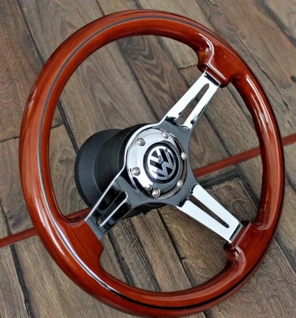 Steering Wheel fits For Wood VW - Image 2