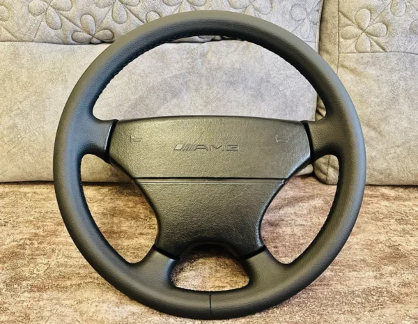 OEM AMG Mercedes Steering Wheel New Black Leather W124 W126 W107 W201 560SEC