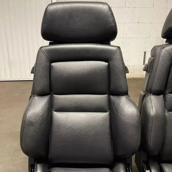 Original RECARO cse with memory ORIGINAL BLACK leather - Image 5