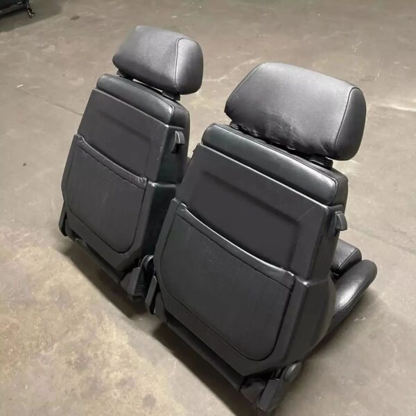 Original RECARO cse with memory ORIGINAL BLACK leather - Image 2