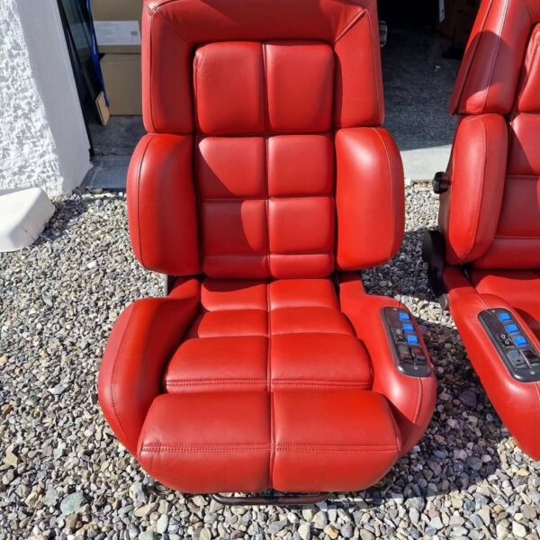 Original RECARO Classic C81 Seats in RED leather like new - Image 6