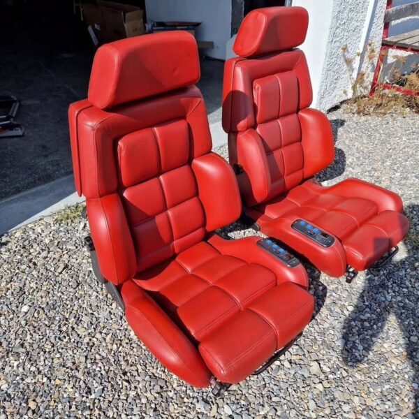 Original RECARO Classic C81 Seats in RED leather like new - Image 7