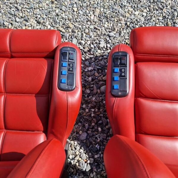 Original RECARO Classic C81 Seats in RED leather like new - Image 8