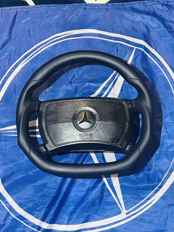 Mercedes R107 W124 W126 W201 Leather Steering Wheel - Image 2