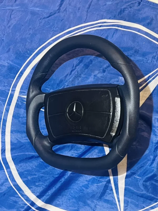 Mercedes R107 W124 W126 W201 Leather Steering Wheel - Image 3