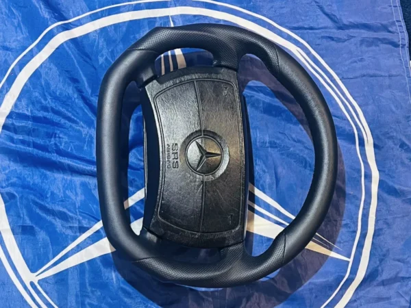 Mercedes R107 W124 W126 W201 Leather Steering Wheel - Image 5