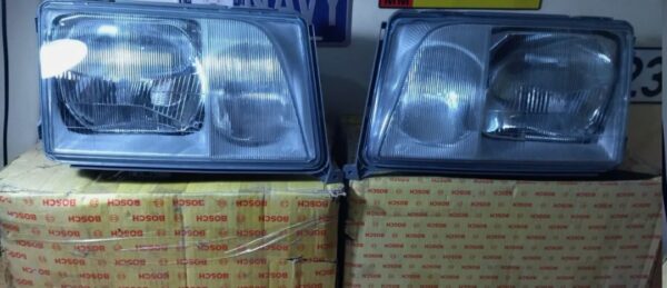 Mercedes Benz W124 C124 Cabriolet Facelift HELLA Headlights Per OEM NOS R&L