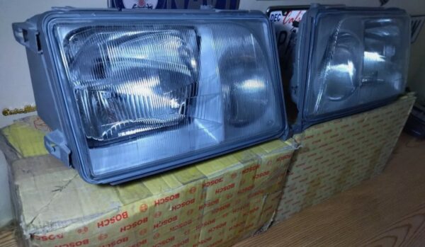 Mercedes Benz W124 C124 Cabriolet Facelift HELLA Headlights Per OEM NOS R&L - Image 4