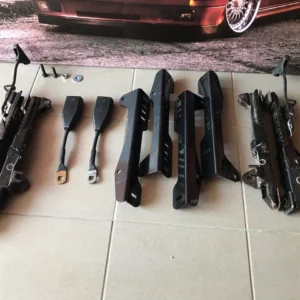 Complete console/base for BMW E30: RECARO MONZA BRIDE KONIG BIMARCO