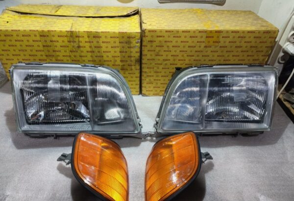 Mercedes Benz Bosch W140 S-Class Headlight Pair + Signals S500 S320 S420 NOS OEM