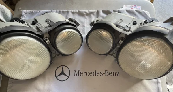 Mercedes Benz W210 E320, E430, E55 OEM Bosch/Hella Halogen Headlight Set
