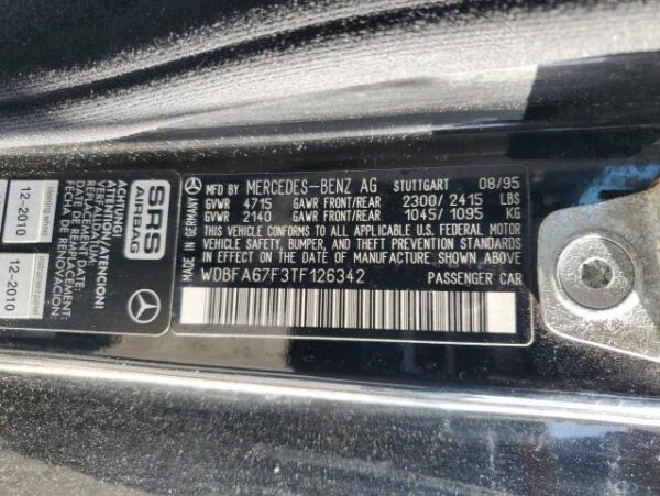 Parting Out: 1996 Mercedes-Benz SL-Class SL500 (R129) - Image 12