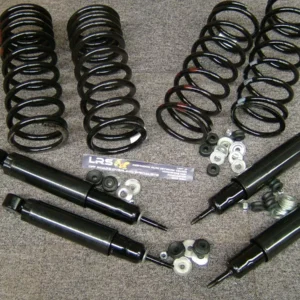 LAND ROVER DEFENDER 90 STANDARD SUSPENSION SPRING & SHOCK KIT INC TURRET RINGS