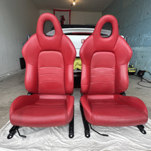 Honda S2000 OEM AP1 Red Leather Seats (Driver and Passenger)